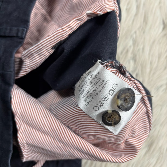 Wildfang Women's 12 Black Twill Essential Trouser Chino Cotton Preppy Minimalist - Picture 5 of 7